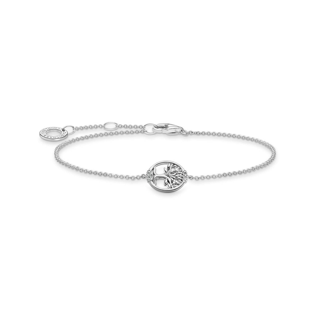 Thomas Sabo Armband Tree of Love mit weißen Steinen silber A2041-051-14-L19V