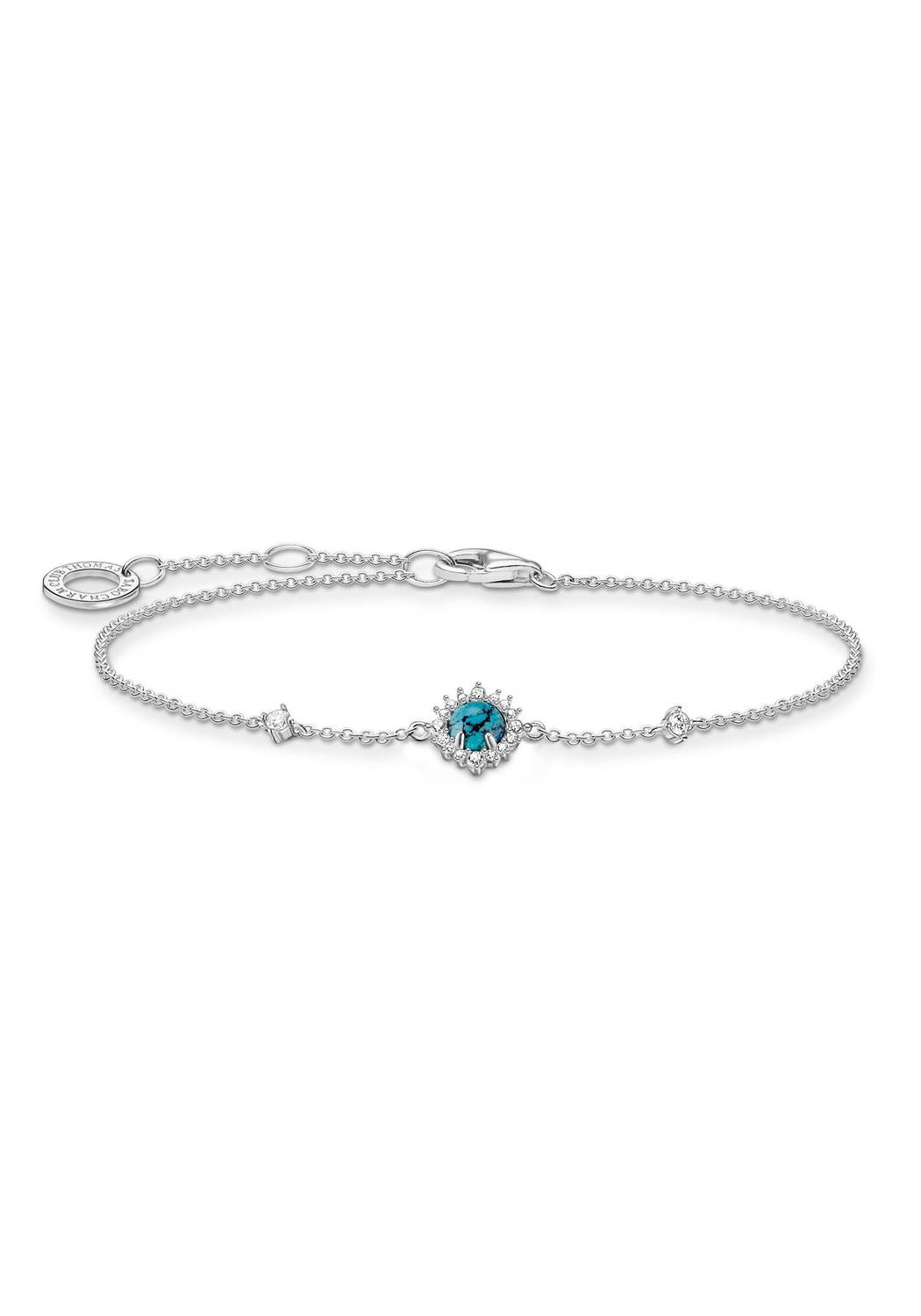 Thomas Sabo Armband 925 Sterlingsilber imitierter Türkis Zirkonia A2023-405-17-L19V