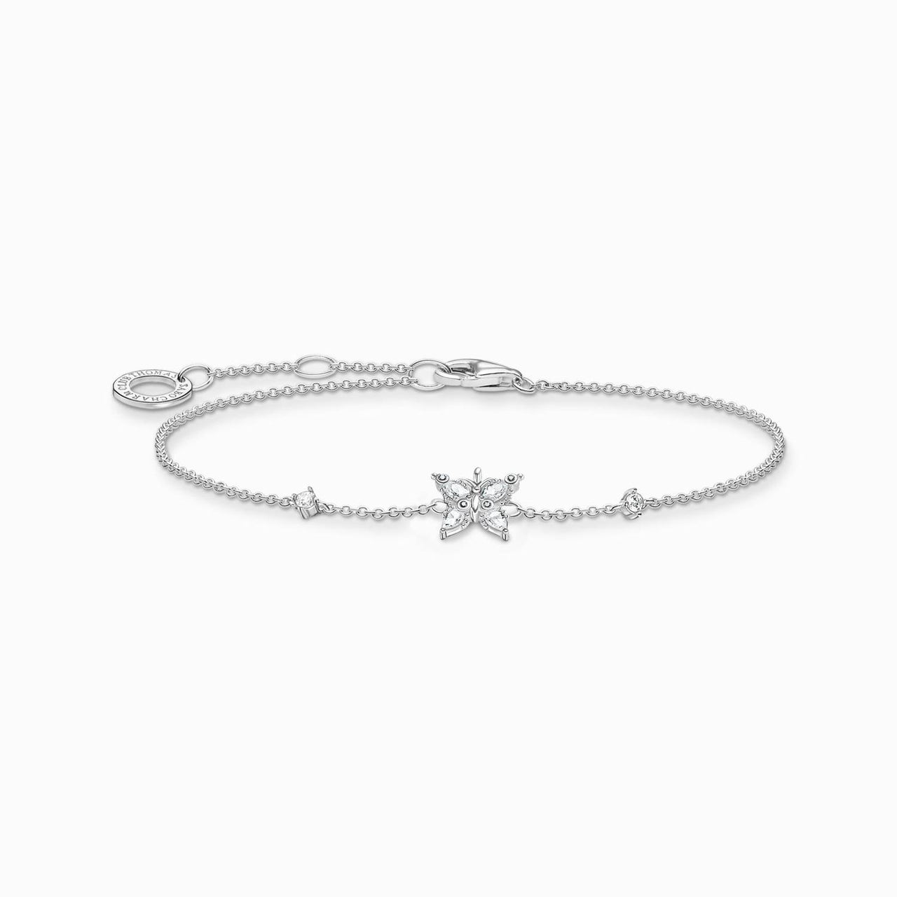 Thomas Sabo Armband Schmetterling weiße Steine 925 Sterlingsilber Zirkonia