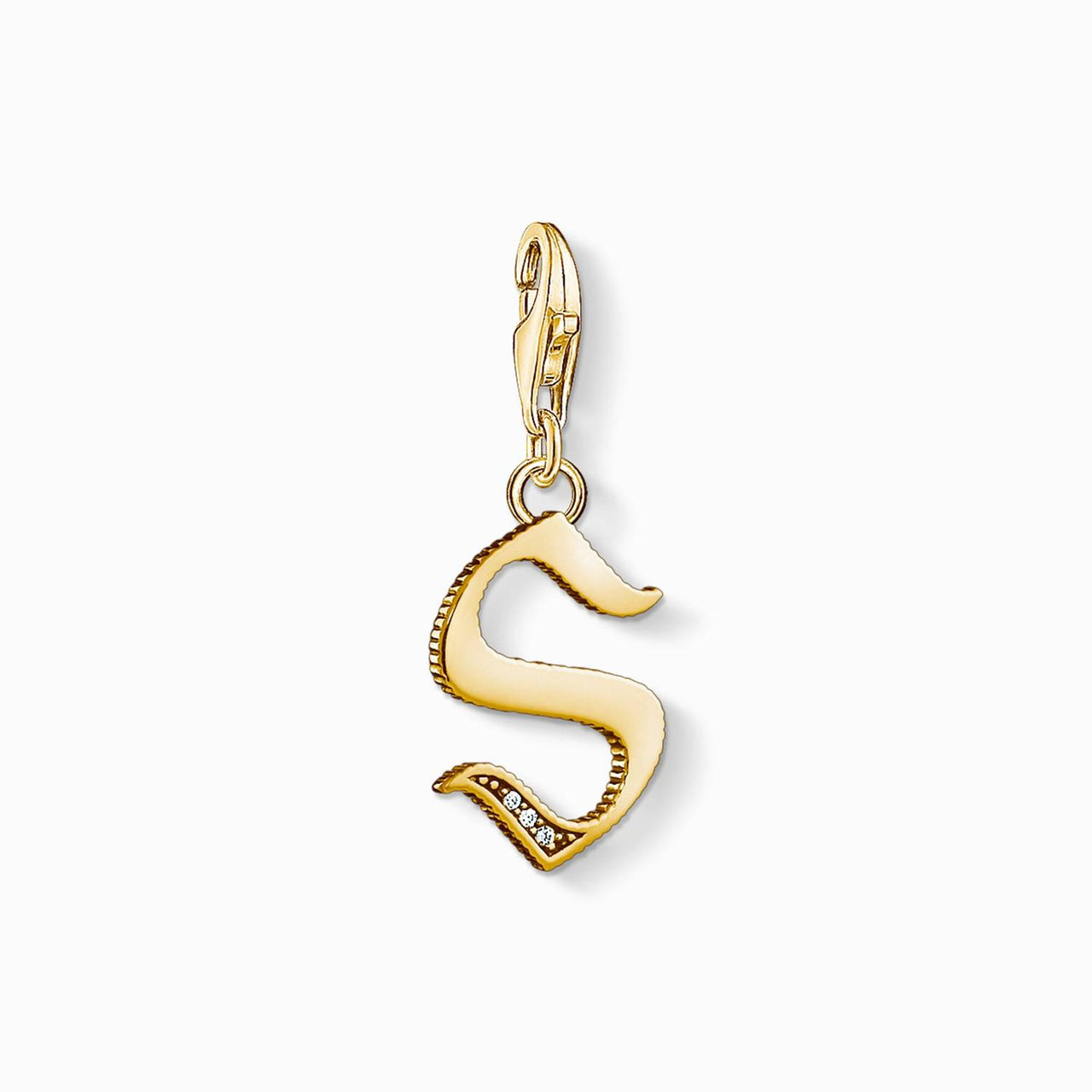 Thomas Sabo Charm-Anhänger Buchstabe S gold 1625-414-39