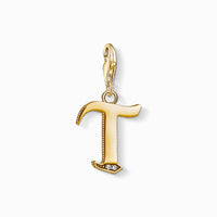 Thumbnail for Thomas Sabo Charm-Anhänger Buchstabe T gold 1626-414-39