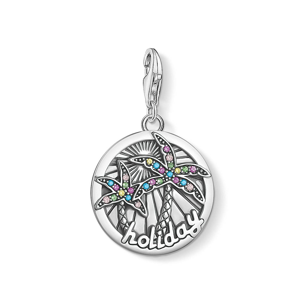 Thomas Sabo Charm-Anhänger Coin Tropical 1768-342-7