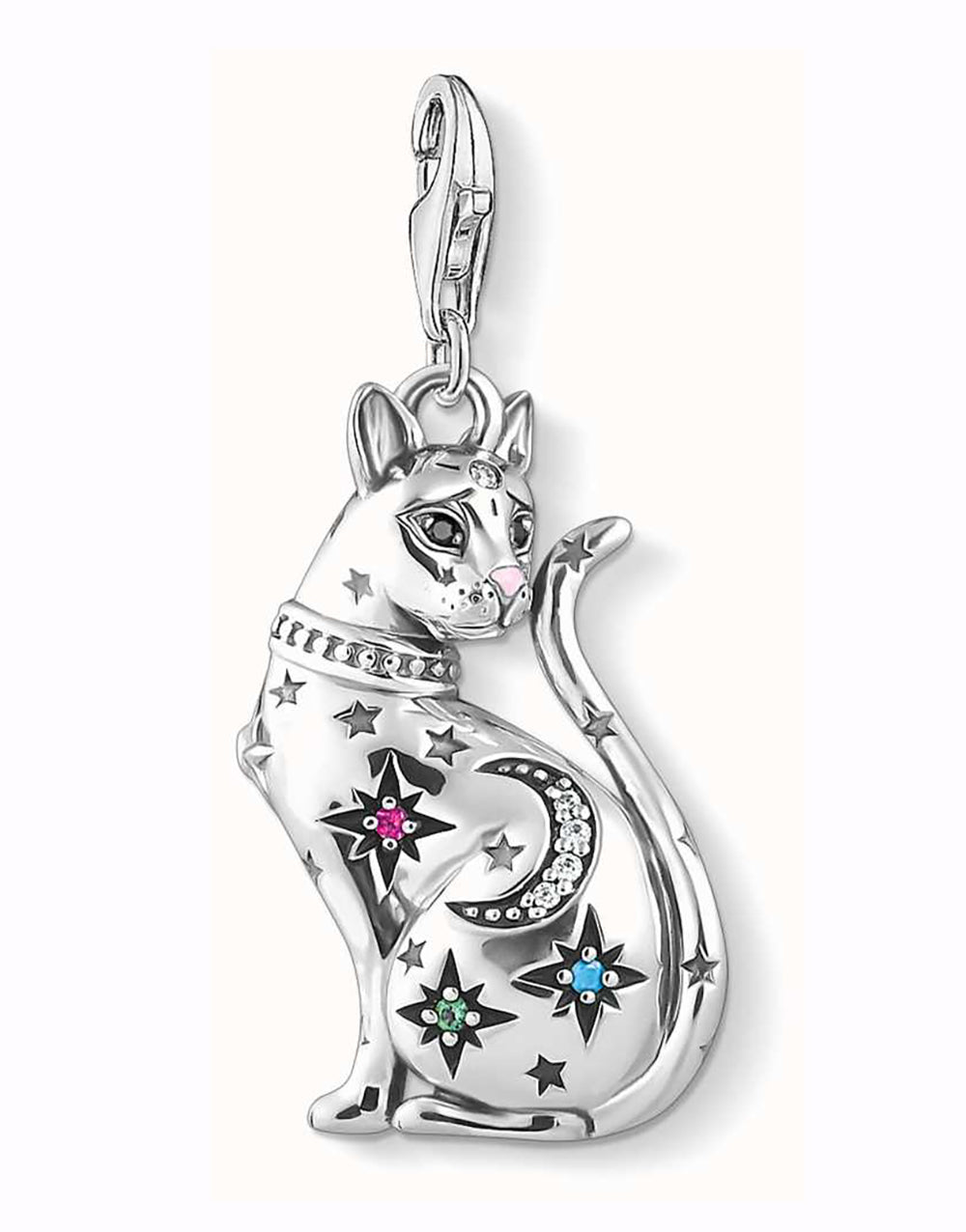 Thomas Sabo Charm-Anhänger Katze Sternenbild Sterling Silver Silber 1839-340-7