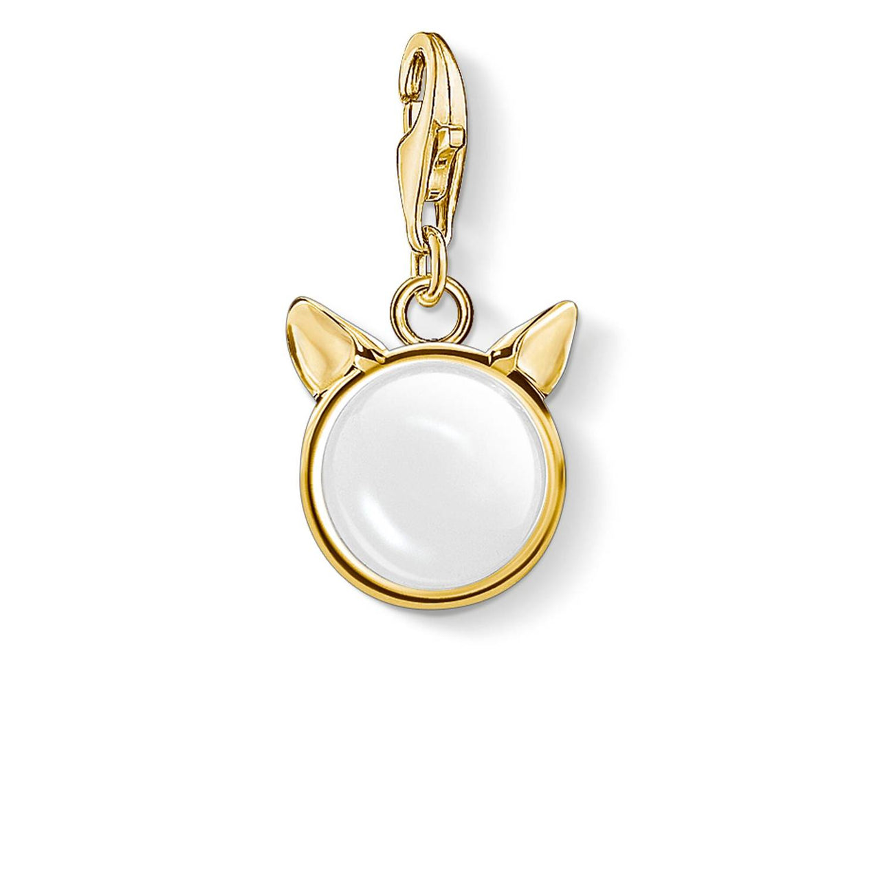 Thomas Sabo Charm-Anhänger Katzenohren Sterling Silver Gold 1841-413-14