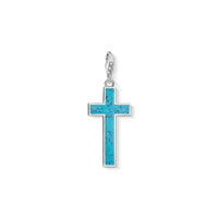 Thumbnail for Thomas Sabo Charm-Anhänger Türkises Kreuz Y0021-404-17