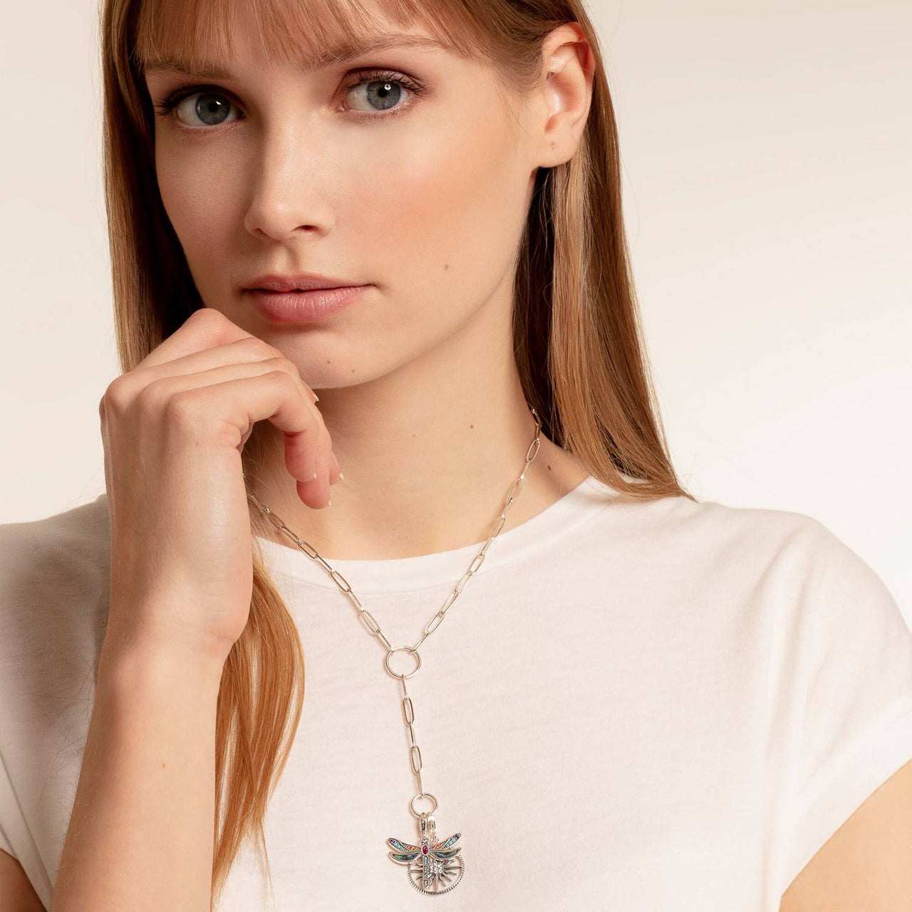 Thomas Sabo Charm pendant Charms mit Carriern Charm-Anhänger Libelle 1757-964-7