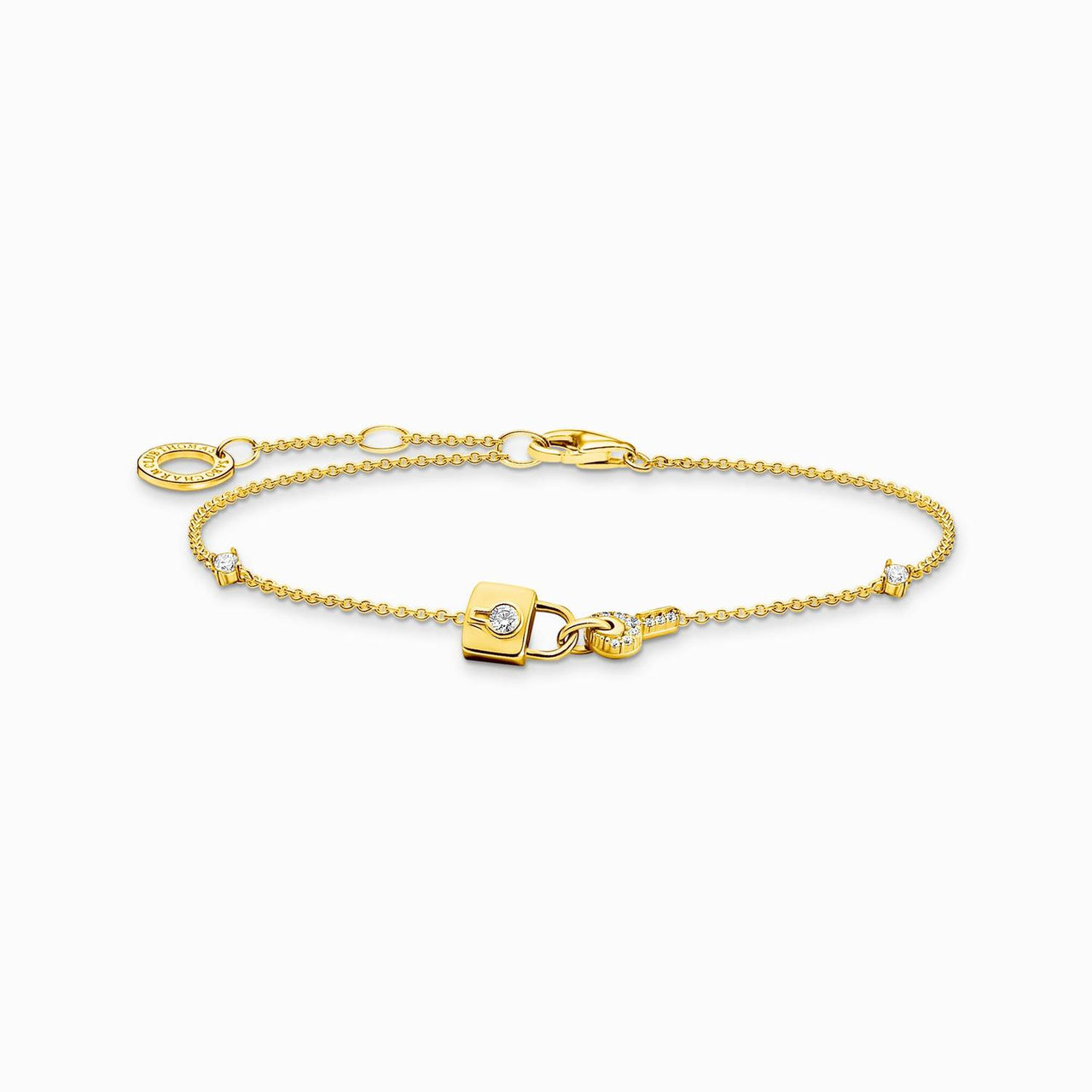 Thomas Sabo  Armkettchen Armband Schloss gold A2040-414-14-L19V