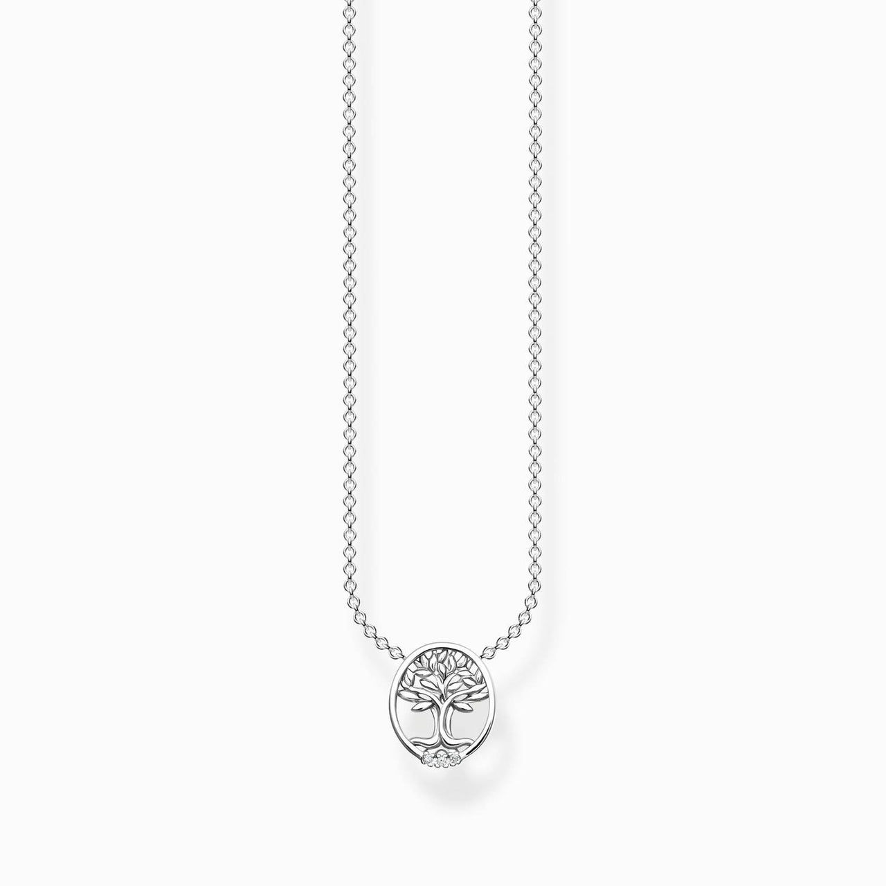 Thomas Sabo Charming Kette Tree of Love mit weißen Steinen silber KE2126-051-14-L45V