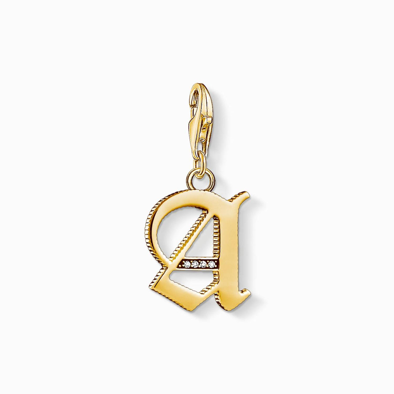 Thomas Sabo Charms mit Carriern Charm-Anhänger Buchstabe A gold 1607-414-39