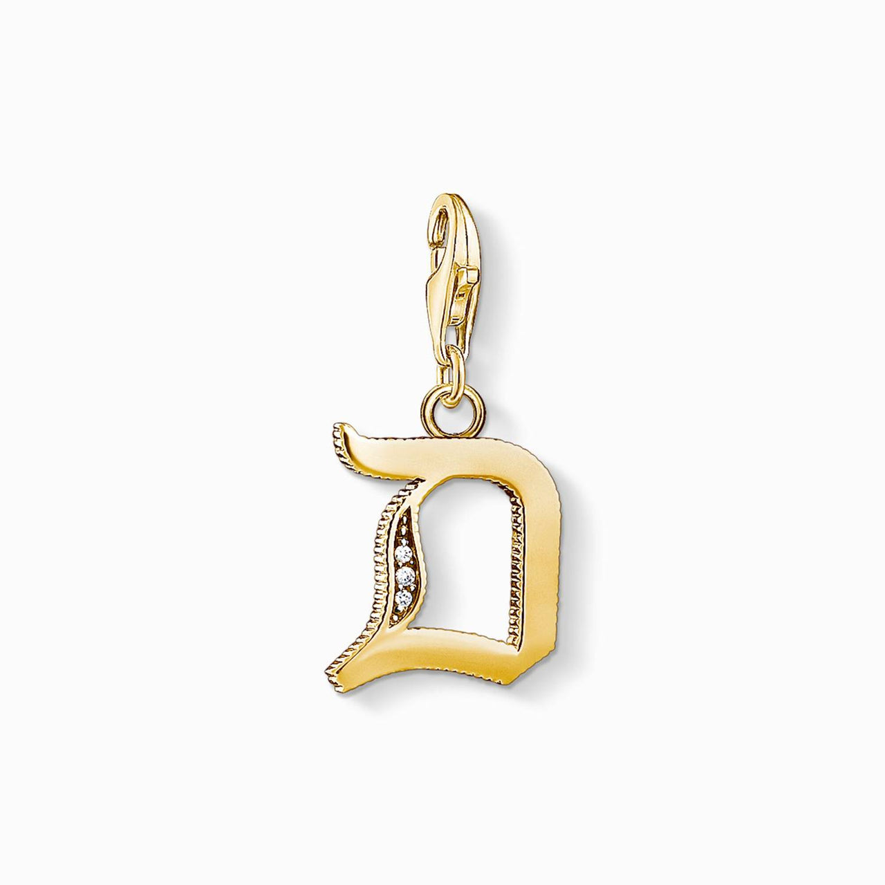 Thomas Sabo Charms mit Carriern Charm-Anhänger Buchstabe D gold 1610-414-39