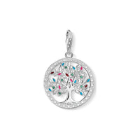 Thumbnail for Thomas Sabo Charms mit Carriern Charm-Anhänger Tree of Love bunt 925 Sterling Silber 1667-473-7