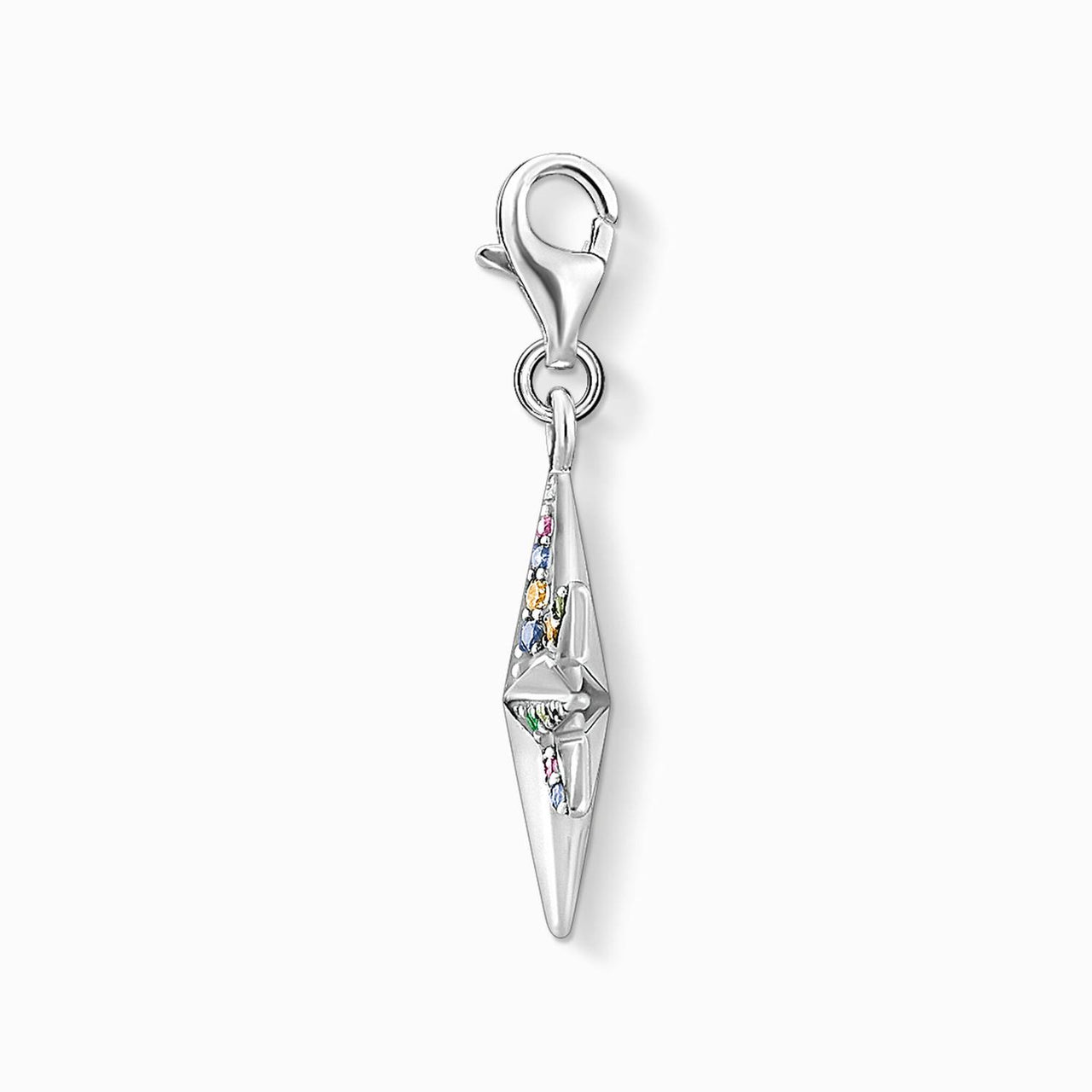 Thomas Sabo Charms mit Carriern Charm-Anhänger farbiger Stern silber 1817-342-7