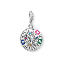 Thumbnail for Thomas Sabo Charms mit Carriern Charm-Anhänger Schicksalsrad - Make a Wish 1818-340-7