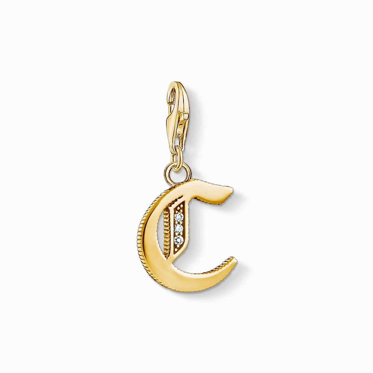 Thomas Sabo Charms mit Carriern Charm-Anhänger Buchstabe C gold 1609-414-39