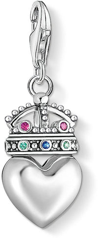 Thumbnail for Thomas Sabo Charm-Anhänger Herz mit Krone 925 Sterlingsilber  1544-498-7