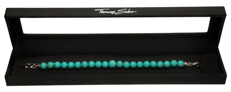 Thomas Sabo Damen Armband imit. Türkis Sterlingsilber AIR-A1613-404-17