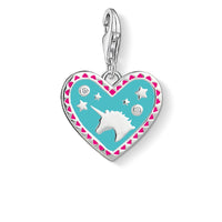 Thumbnail for Thomas Sabo Damen Charm Club Charm Herz mit Einhorn 1470-041-17