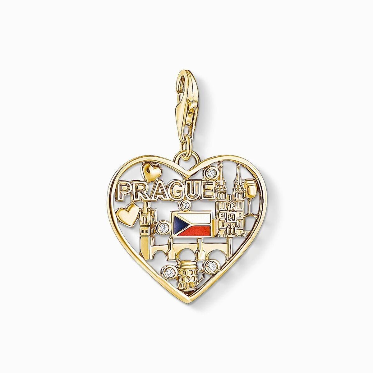 Thomas Sabo Damen Charm-Anhänger We love Praga gold IC12365-565-7