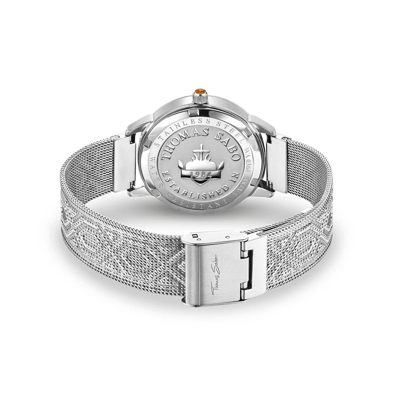 Thomas Sabo Damenuhr Kaleidoskop Libelle silber türkis WA0368-201-215-33 mm