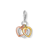 Thumbnail for Thomas Sabo Damen Charm-Anhänger Herzen Charm Club 925 Sterling Silber 0959-431-12