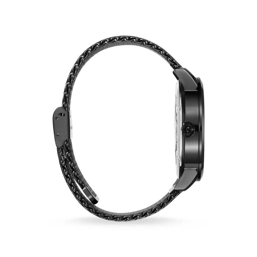 Thomas Sabo Herrenuhr Rebel Spirit schwarz goldfarben 42 mm WA0281-284-203-42 MM