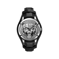Thumbnail for Thomas Sabo Herrenuhr Rebel Tiger 3D schwarz-silber WA0367-203-201-42 mm