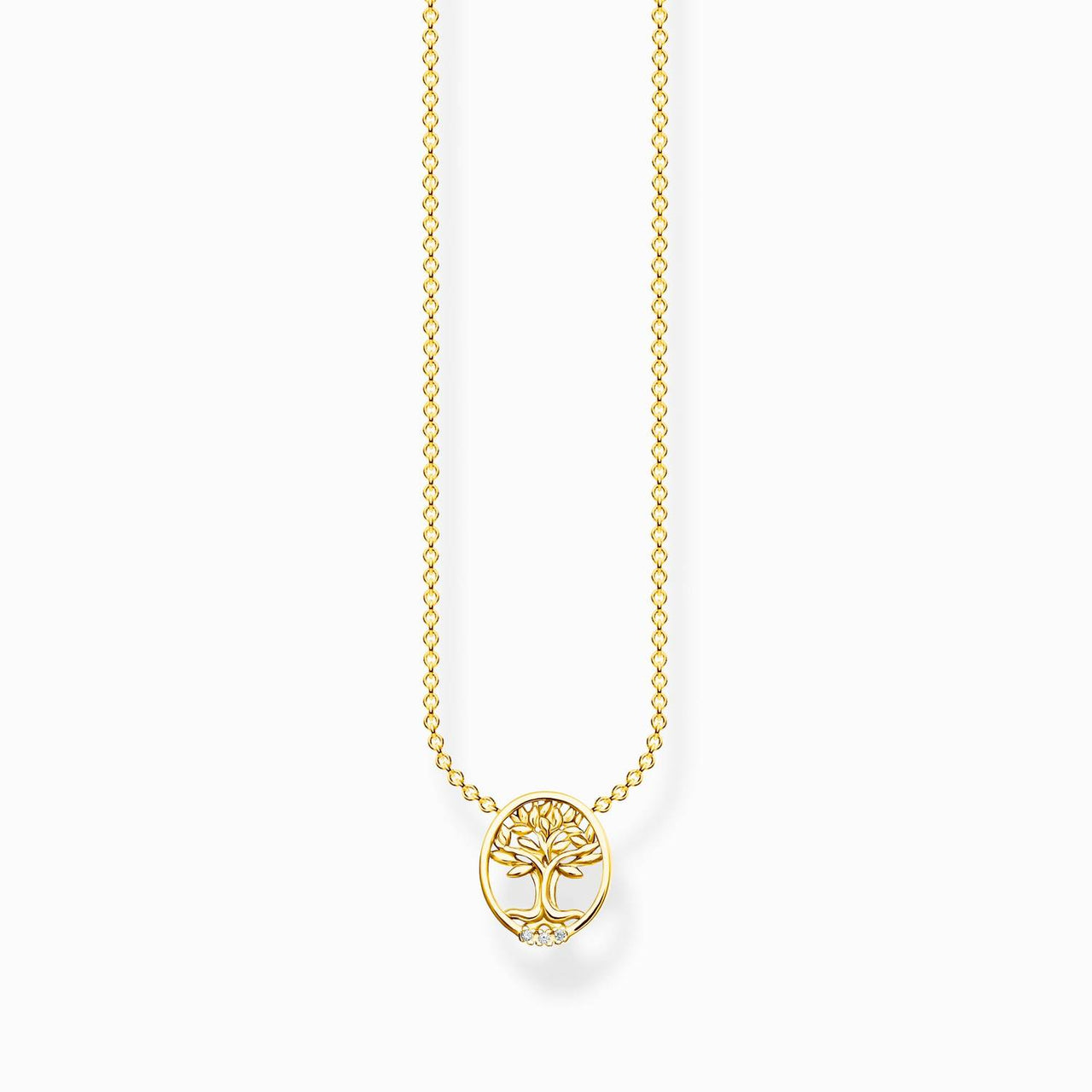 Thomas Sabo Kette Tree of Love mit weißen Steinen KE2126-414-14