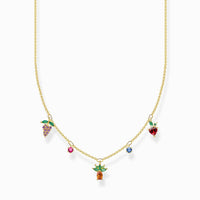 Thumbnail for Thomas Sabo Kette bunte Früchte gold KE2099-488-7-L45V