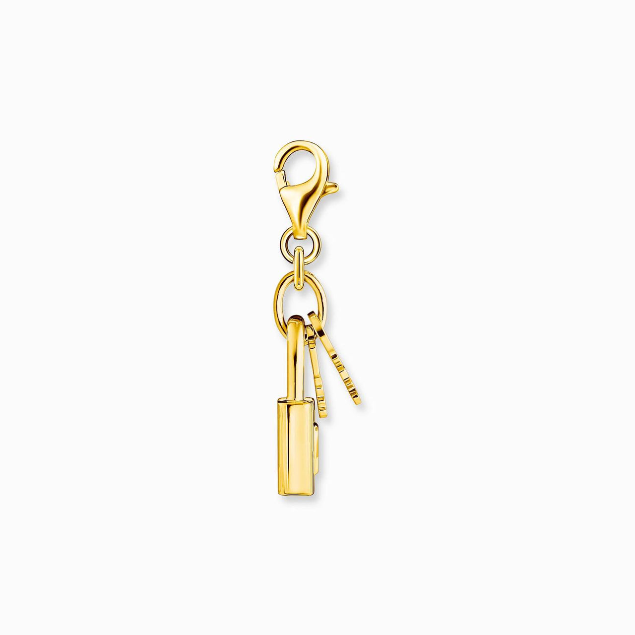 Thomas Sabo Padlock charm Charm-Anhänger Schloss mit Schlüssel gold