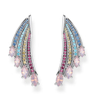 Thumbnail for Thomas Sabo Ohrringe Bunter Kolibri Flügel Silber  H2102-348-7