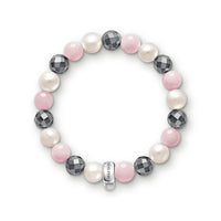 Thumbnail for Thomas Sabo bracelet Charms mit Carriern Charm-Armband rosa, weiß, grau X0188-581-7