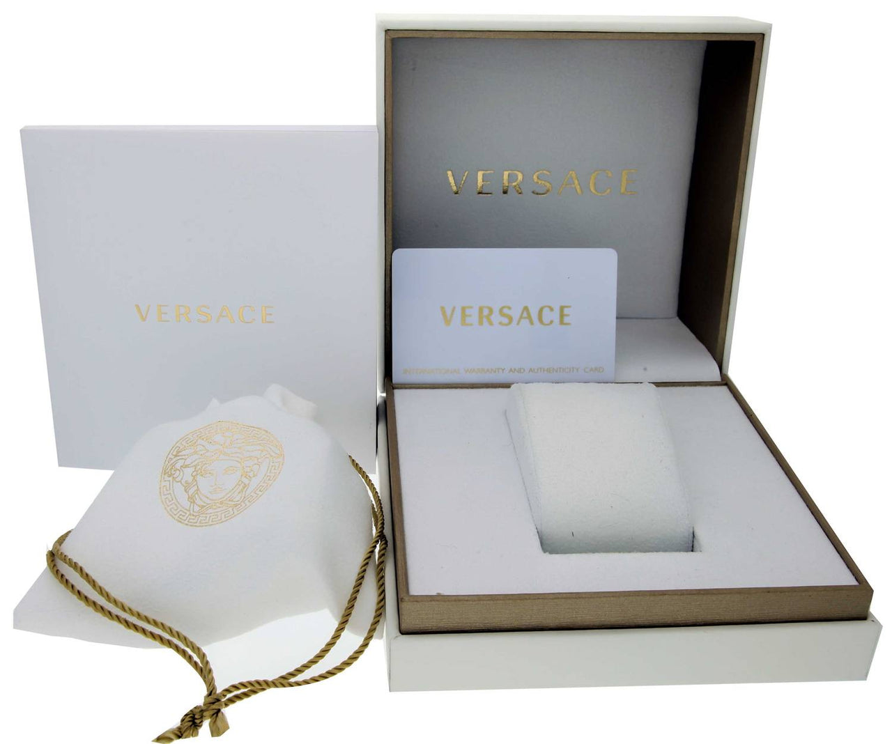 VERSACE V CIRCLE Damenuhr Leder Armband 38MM VBP13 0017