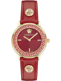 Thumbnail for Versace Damen Armbanduhr V-TRIBUTE - VE2P IPCHAMP CASE w/red enamel - RED DIAL wit DIAMONDS SI-1 GH COLOR