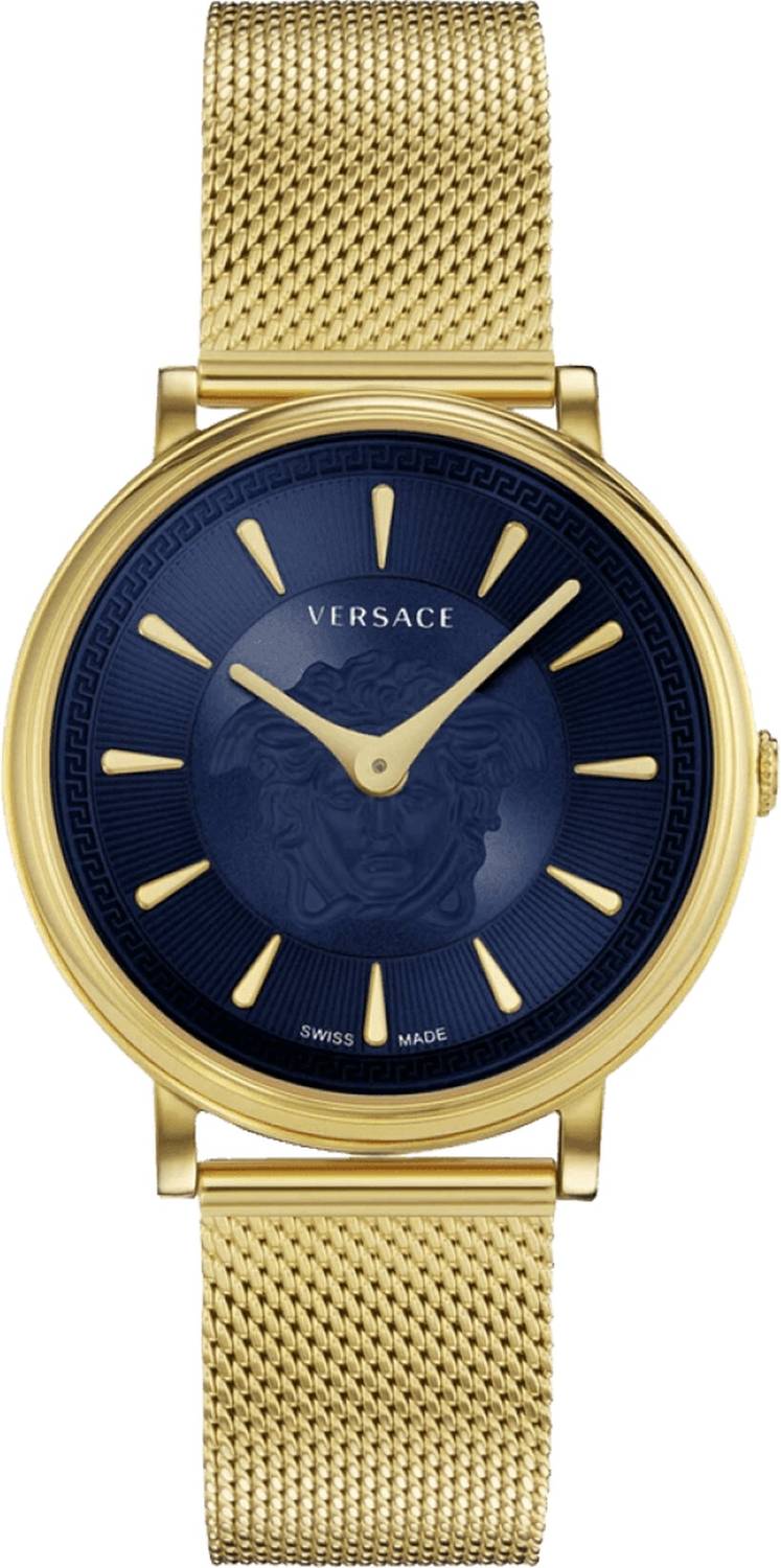 VERSACE Damen Armbanduhr V-Circle Gold Edelstahl 38mm VE81040 21