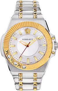 Thumbnail for Versace Herren Armbanduhr Chain Reac. Bicolor VEDY00519