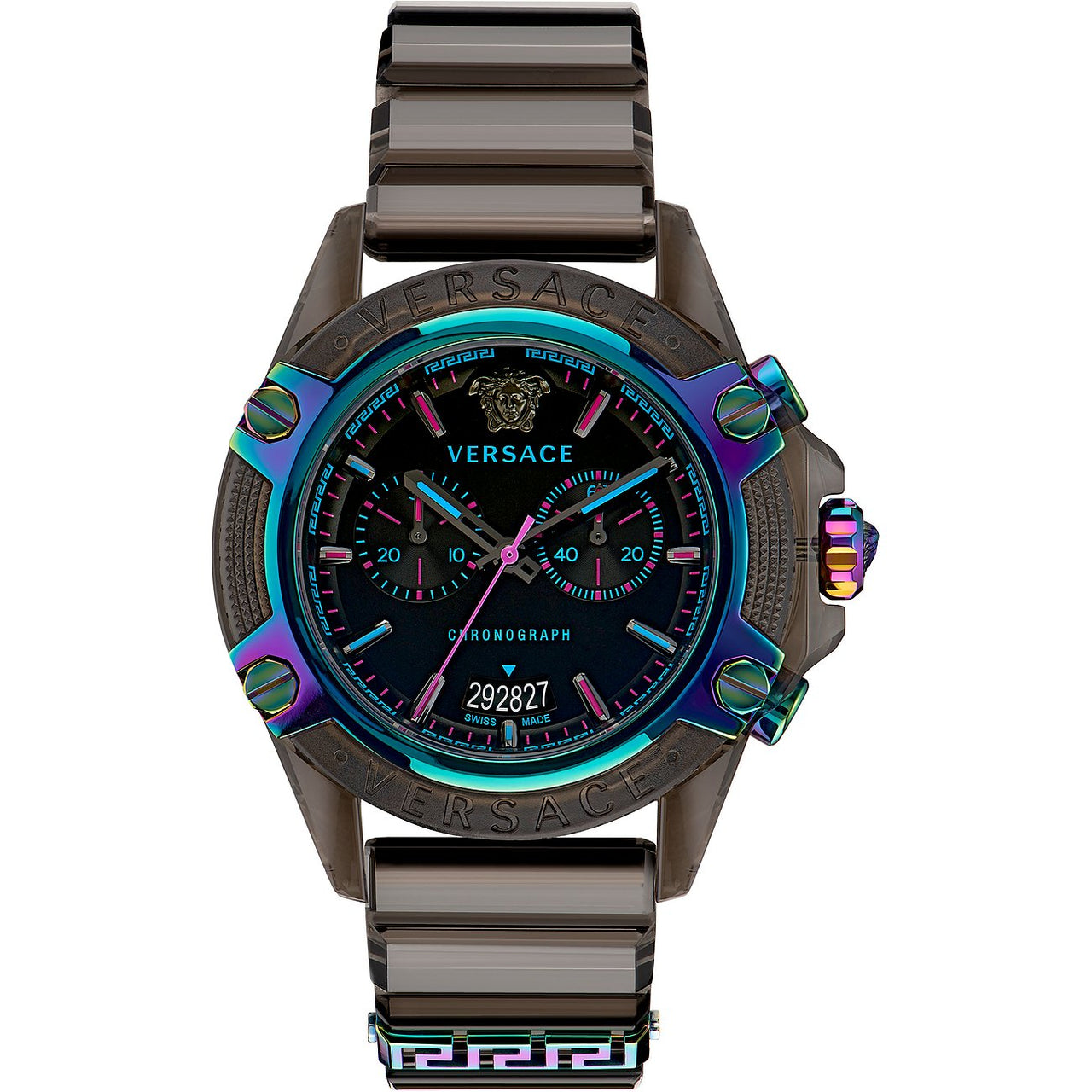 Versace Armbanduhr Sport CHRONO ACTIVE - 44MM - VEZ7-BLACK TRANSPARENT POLYCARBONATE VEZ701022