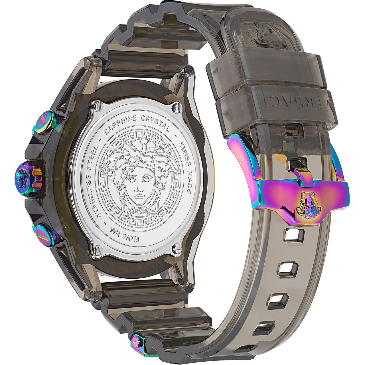 Versace Armbanduhr Sport CHRONO ACTIVE - 44MM - VEZ7-BLACK TRANSPARENT POLYCARBONATE VEZ701022