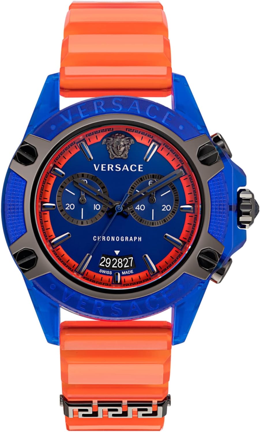 Versace Armbanduhr Sport CHRONO ACTIVE - 44MM - VEZ7-BLUE TRANSP. POLYCARBONATE CASE