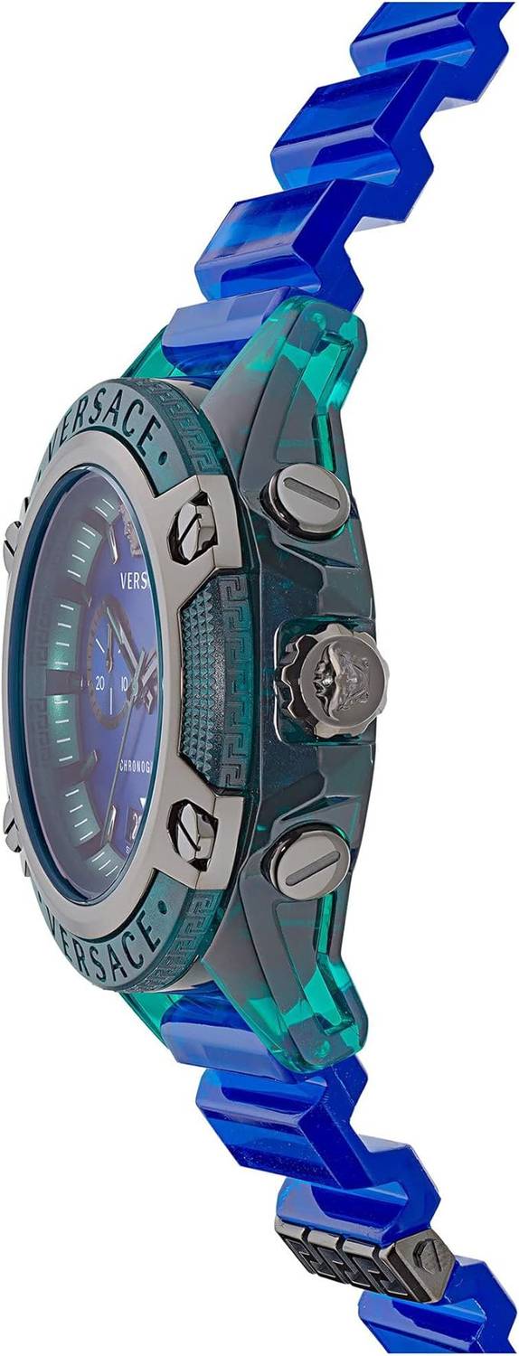 Versace Armbanduhr Sport CHRONO ACTIVE - 44MM - VEZ7-GREEN TRANSPARENT POLYCARBONATE VEZ701122