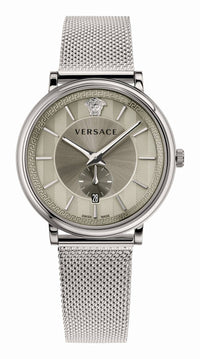 Thumbnail for Versace Armbanduhr V Circle 42MM Edelstahl Swiss Made silber VBQ06 0017