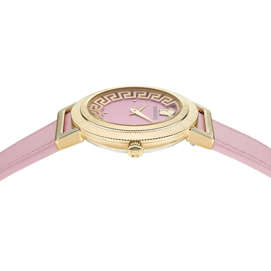 Versace Damen Armbanduhr  36 mm Armband Leder GRECA CHIC