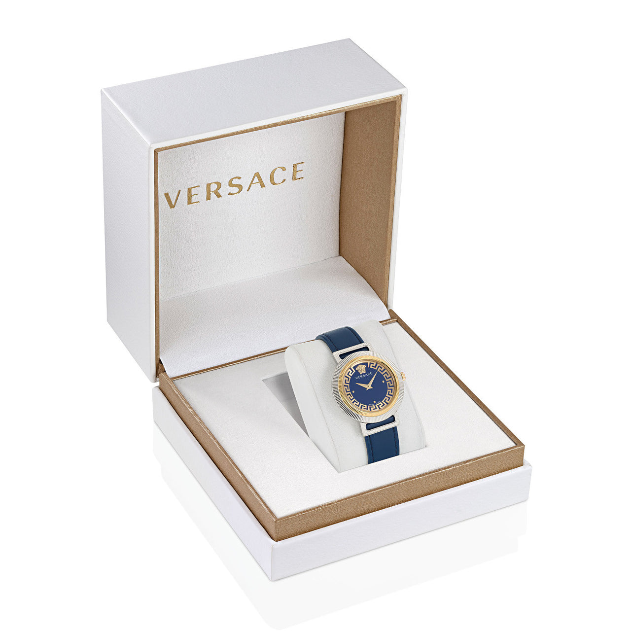 Versace Damen Armbanduhr  36 mm Armband Leder GRECA CHIC