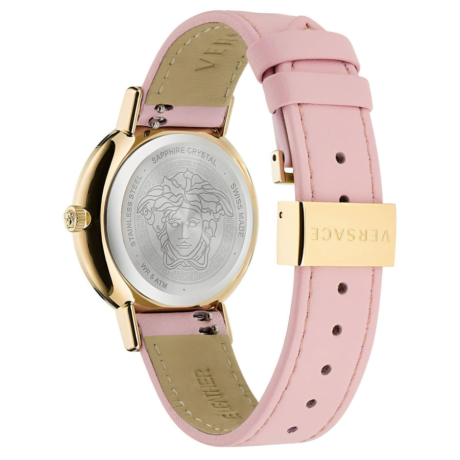 Versace Damen Armbanduhr  36 mm Armband Leder GRECA CHIC