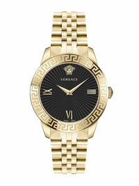 Thumbnail for Versace Damen Armbanduhr  Greca Signature 38 mm Greca-Signatur auf dem Gehäuse Armband Edelstahl VEVC01121