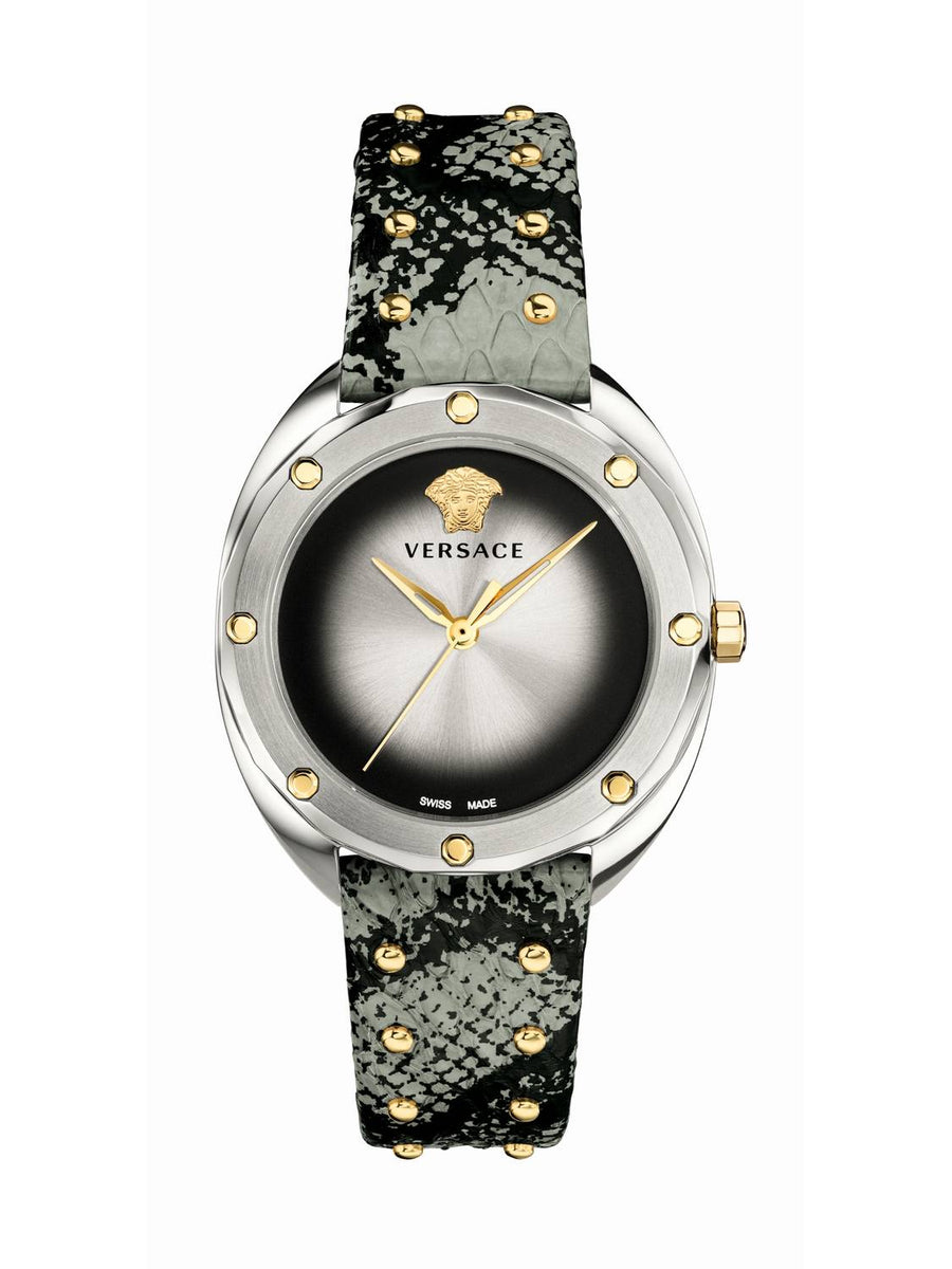 Versace Damen Armbanduhr  Shadov 38 mm  Elaphe-Armband Armband Leder VEBM00718