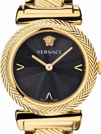 Thumbnail for Versace Damen Armbanduhr  V-Motif 35 mm  V-Motiv-Marken Armband Edelstahl VERE02220