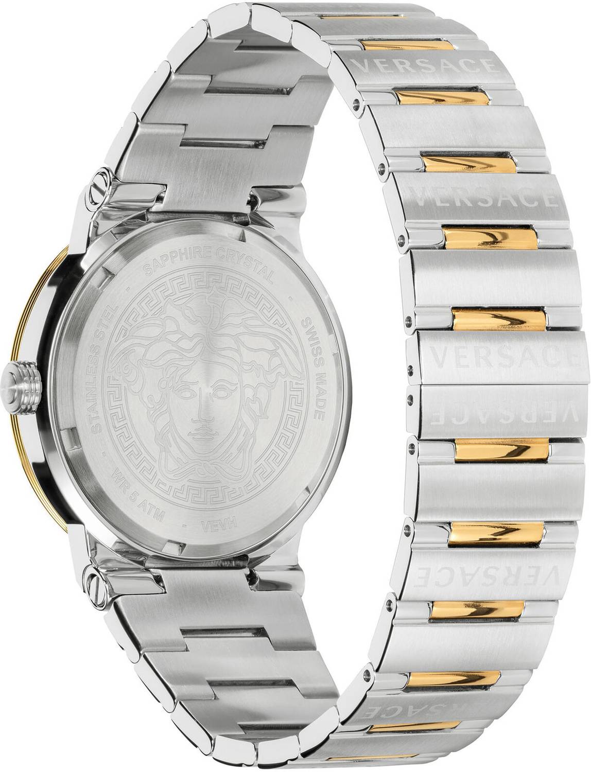 Versace Damen Armbanduhr GRECA LOGO bicolor 38 mm VEVH00620