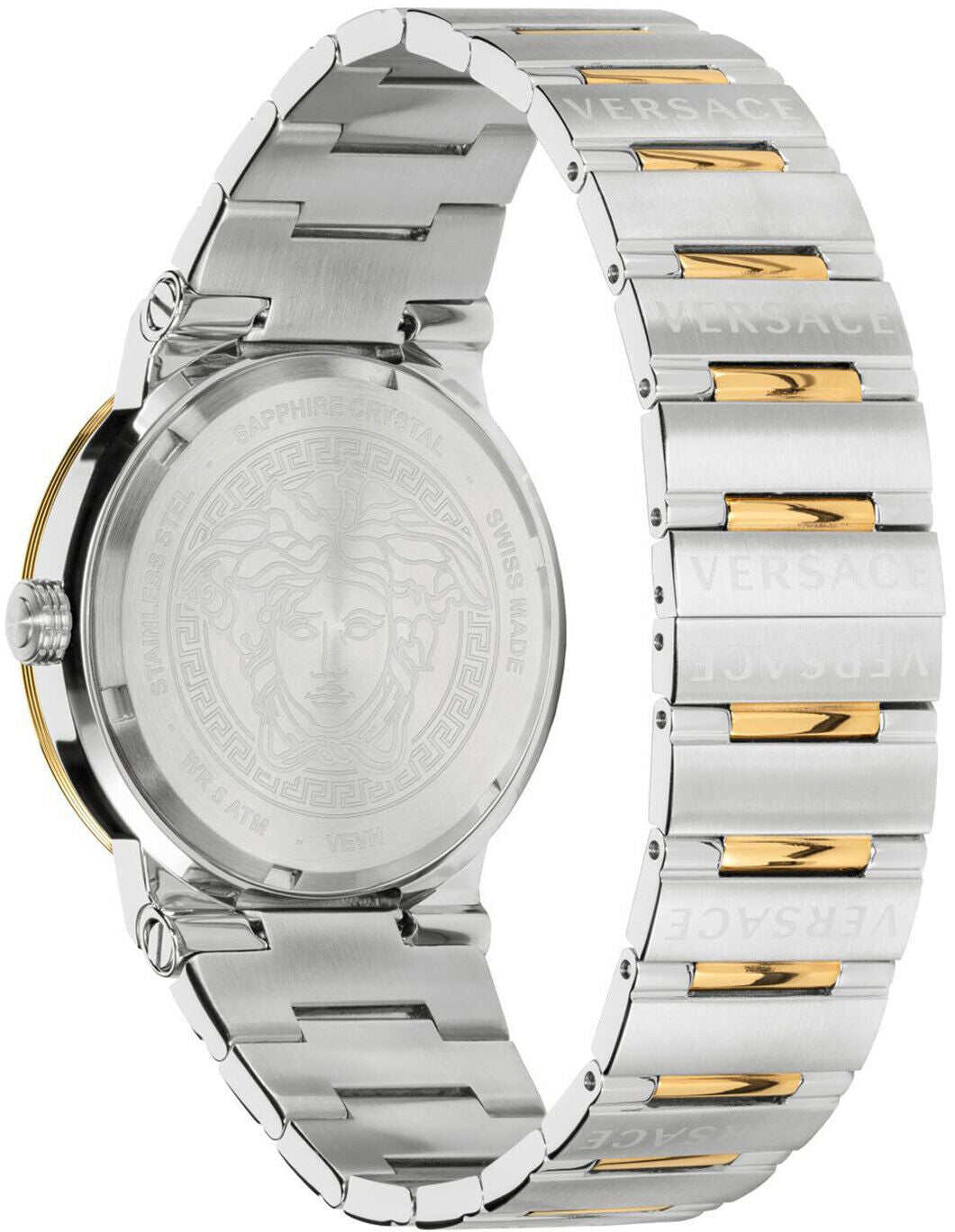 Versace Damen Armbanduhr GRECA LOGO bicolor 38 mm VEVH00720