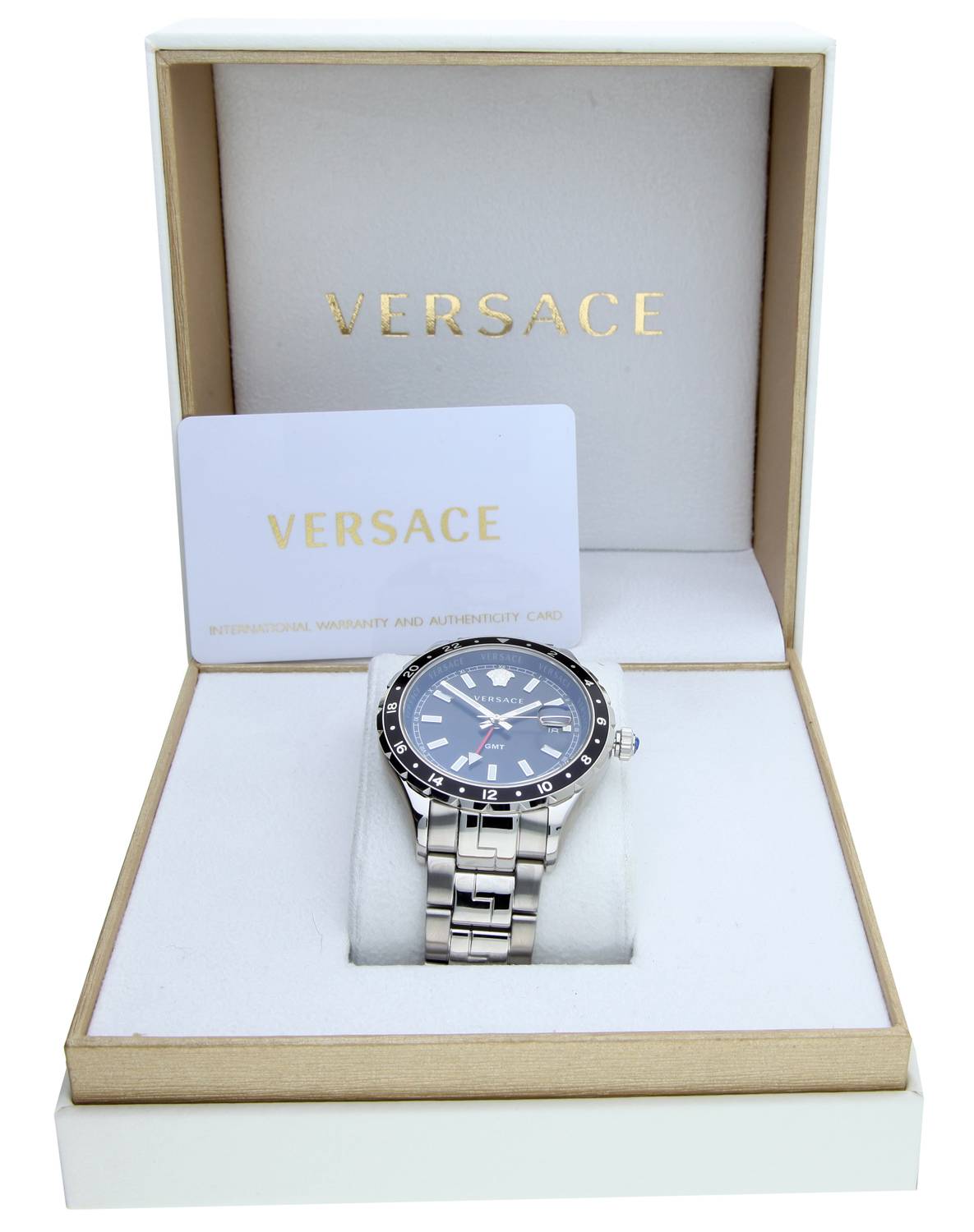 Versace Herrenuhr Hellenyium GMT Swiss Made V1110 0017