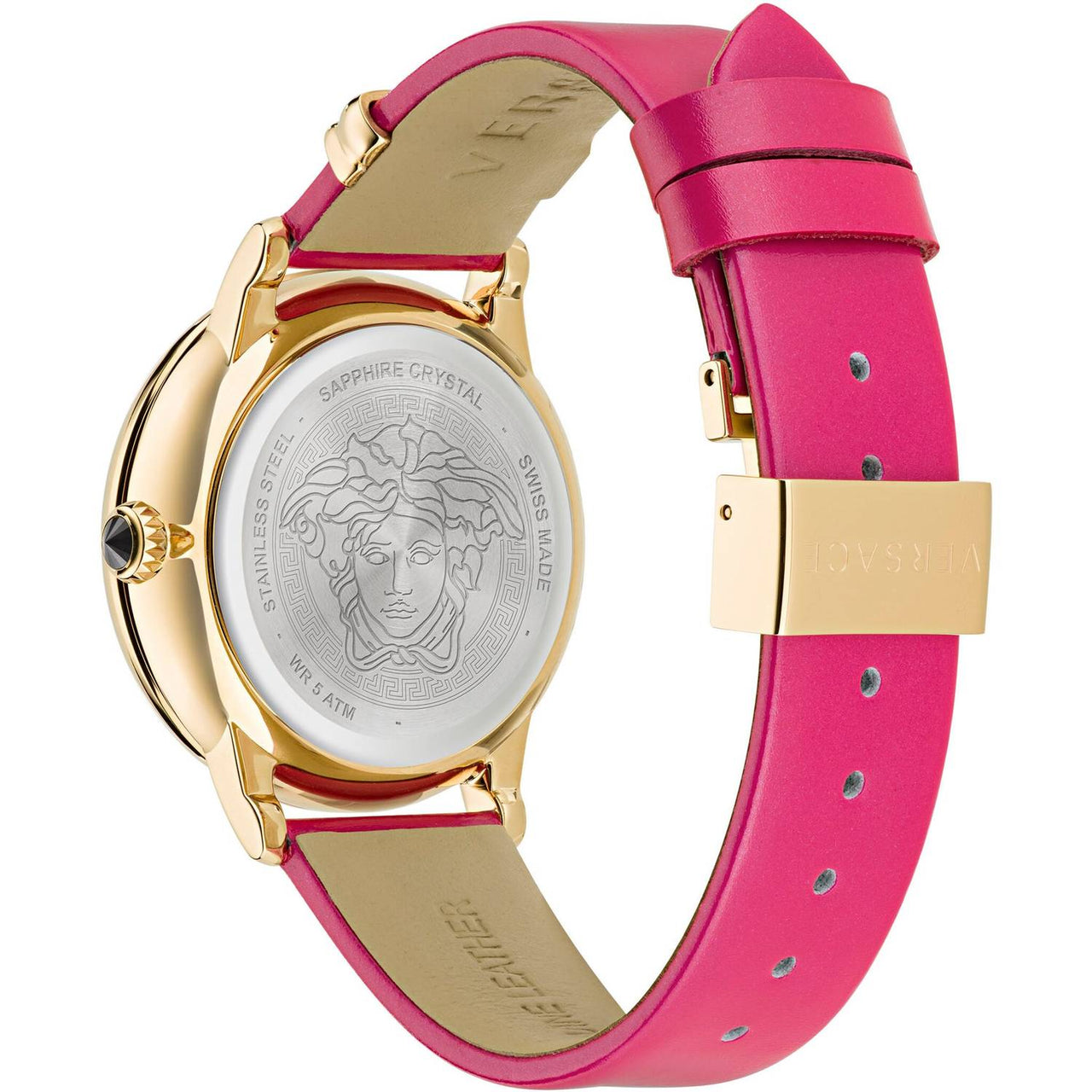 Versace Damen Armbanduhr MEDUSA  ALCHEMY pink, gold 38 mm VE6F00323